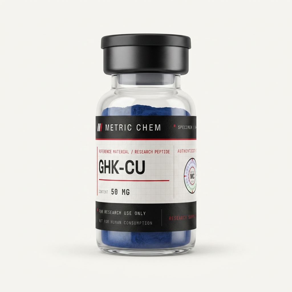 GHK-Cu — 50 mg lyophilized solid, crimp-sealed vial