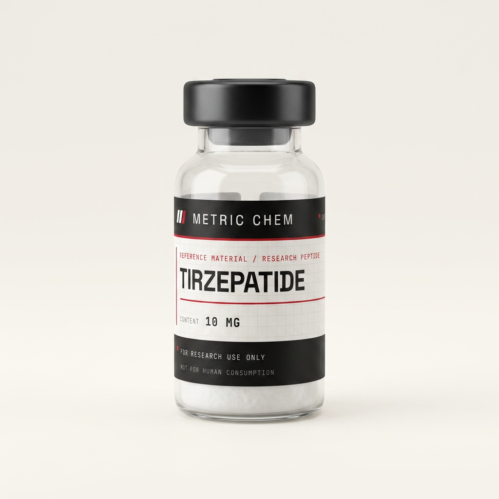 Tirzepatide — 10 mg lyophilized solid, crimp-sealed vial